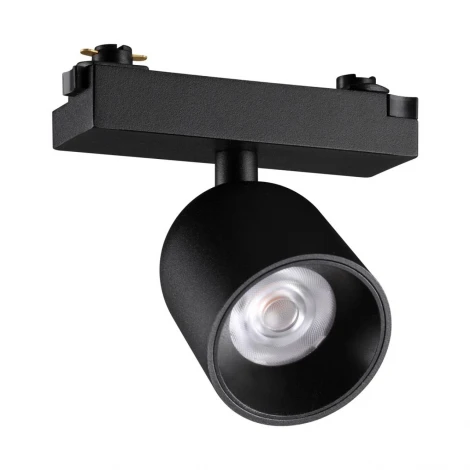 Трековый светильник однофазный светодиодный Novotech Solette 359803 черный двухжильный IP20 LED 10W 220V 3000К