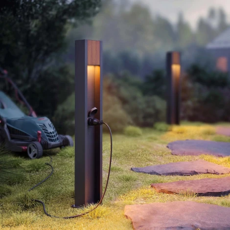 Наземный светильник светодиодный LGD-SEKVOYA-BOLL-SOCKET-H900-11W Warm3000 (BK, 120 deg, 230V) (Arlight, IP54 Металл) 050734