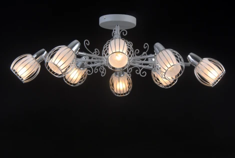 Потолочная люстра Natali Kovaltseva Oslo 81041-8C STAIN GRAY