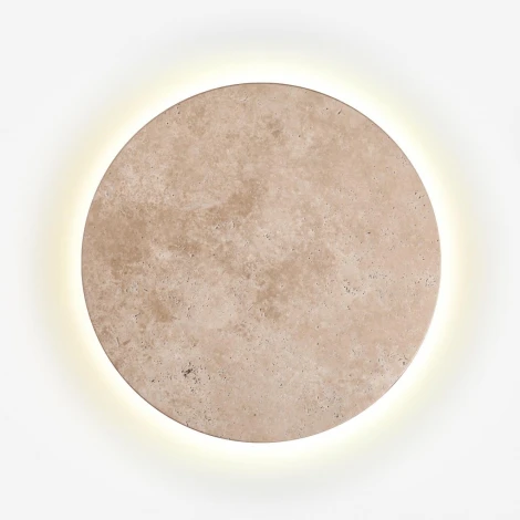 Настенный светильник Odeon Light Travertino 6625/15WL бежевый/металл/травертин IP20 LED 15W 3000K 220V (круглые)