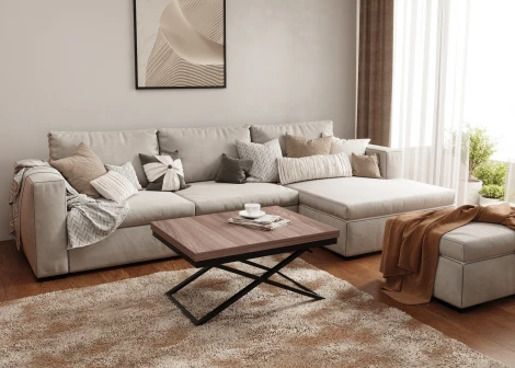 Стол трансформер 1, чёрный/шимо темный ГЗМИ Орфей 102143