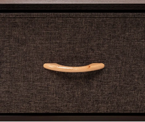 Комод Leset Локи 2 ящ., Коричневый Leset (Искусственный лен/Темно-коричневый) арт.2500000183508