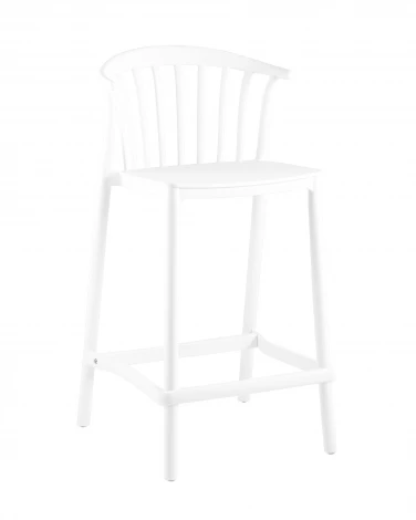 Стул полубарный Campo пластик белый Stool Group арт.УТ000039941
