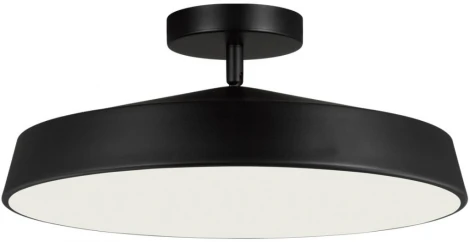 Потолочный светильник круглый Sonex Mira Black 7656/48L пластик/белый/черный LED 48Вт 4000K D400 IP20 (220V, круглые)