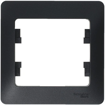 Рамка на 1 пост (антрацит) Systeme Electric Glossa GSL000701