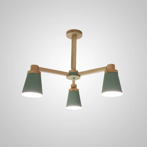 Потолочная люстра на штанге Prop 3 Green ImperiumLoft Prop01 (191986-23) (220V)