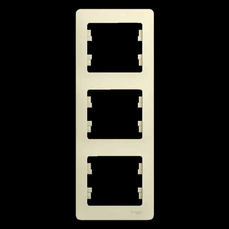 Рамка на 3 поста (бежевый) Systeme Electric GSL000207