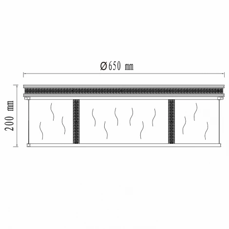 Потолочный светильник уличный Chiaro Мидос 802011406