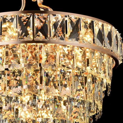 Подвесная люстра хрустальная ILLUMICO IL5569-9PDI-39 SGD Berta