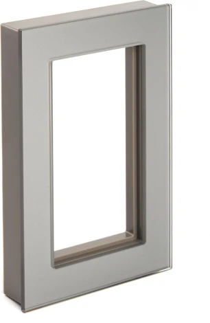 Рамка на 2 поста (серебро) Stekker Катрин 39568