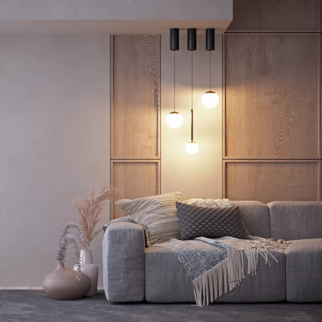 Подвесной светильник LED SP-BEADS-HANG-T-R100-8W Warm3000 (BK-GD, 180 deg, 230V) (Arlight, IP20 Металл) 036519