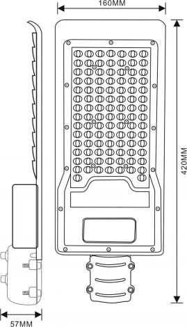 Уличный консольный светильник Эра SPP-502-0-50K-080