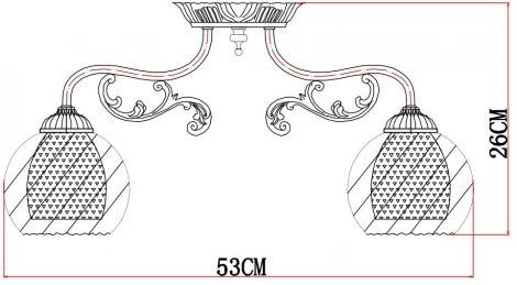 Потолочная люстра Arte Lamp Charlotte A7062PL-3AB
