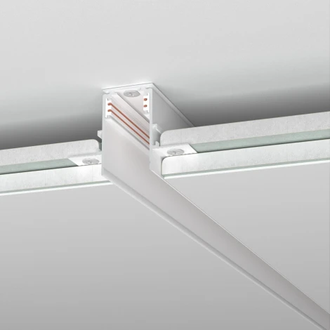 Шинопровод магнитный встраиваемый под ГКЛ 9,5мм (белый) Elektrostandard Slim Magnetic 85210/00 (48V)