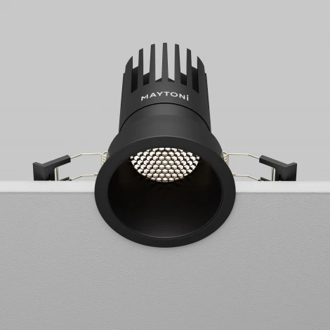 Встраиваемый светильник Maytoni Dip DL118-15W-4K-B (LED, 220V, круглые)