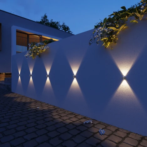 Уличный настенный светильник со светодиодами IP54 Elektrostandard Lenses 35191/W (a070452) (220V)