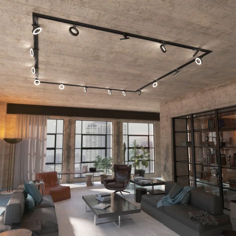 Трековый светильник светодиодный Elektrostandard Spila 85079/01 a056374 (220V, кольцо)