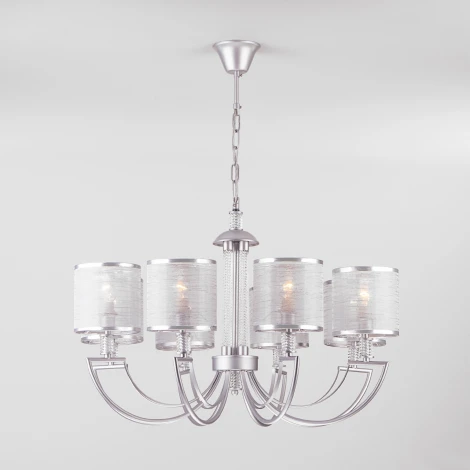 Подвесная люстра Eurosvet Licata 60099/8 серебро
