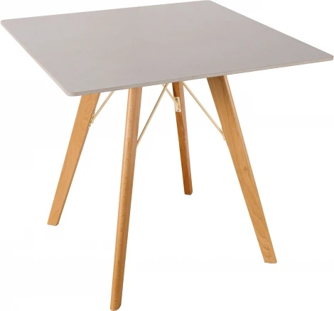 Стол обеденный обеденный JET CERAMIC квадратный 80*80 (Дерево бук, Прозрачный лак) RF Faggio Ardesia 80x80