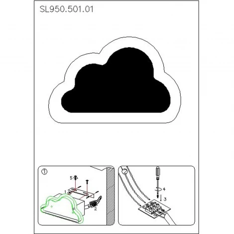 Настенный светильник ST Luce Nube SL950.501.01