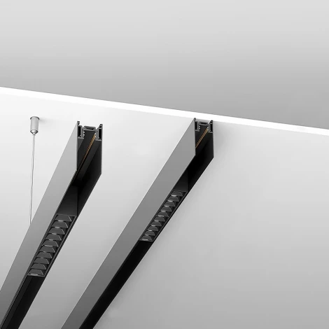 Шинопровод низковольтный накладной Feron 41961 черный, 2м, CABM1000