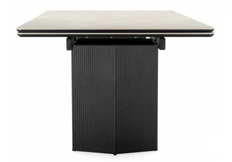 Кухонный стол Woodville Монерон 200x100 burberry bianco matt / черный