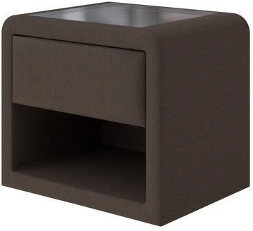 PROxSON Тумба Cube (Ткань: Рогожка Savana Chocolate (шоколад)) 52x41