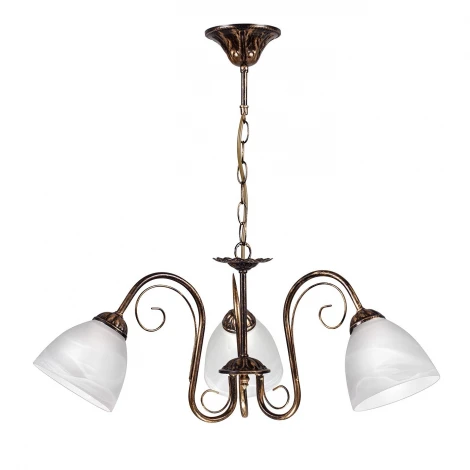 Люстра подвесная Day&Night, 3 плафона, коричневый с золотом и белым