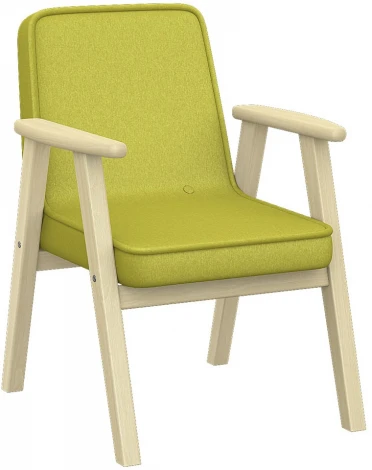 Кресло Ретро ткань лайм, каркас лак от фабрики Mebelik