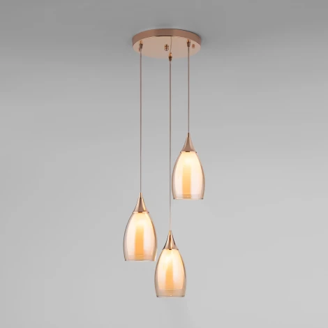 Подвесной светильник Eurosvet Cosmic 50085/3 золото (220V, на проводе)