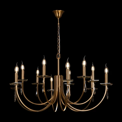 Подвесная люстра Freya Forte FR1006PL-12G (220V, на цепи, свеча)
