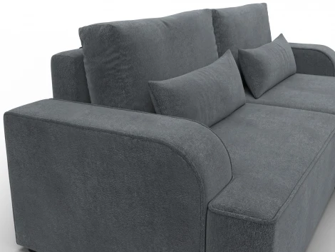 Диван угловой Лига-120 угол правый (ДСП,Брус,Фанера,ЛДС,Велюр/Светло-серый) Лига Диванов 137292