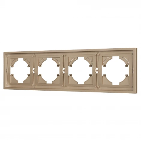 Рамка пластиковая FRM-TENDO-PL-4-GD (Arlight, Песочный) 053850