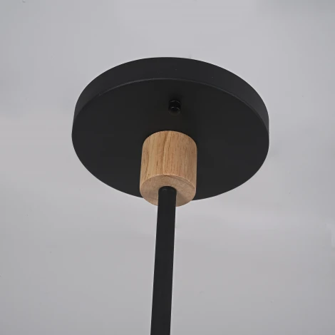 Потолочная люстра Wi-Fi на штанге Turna Dbl L12 Black By ImperiumLoft Turna-Dbl01 (LED, 220V, голосовое управление, умный дом - Алиса)