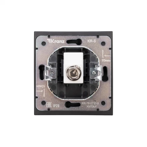 Розетка TV с/у антрацит Kranz Strong KR-78-0723-5