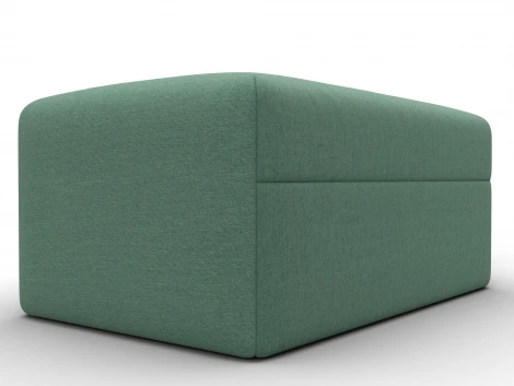 Модуль пуф Лига-060 НПБ (ЛДСП,Брус,Фанера,Рогожка/Зеленый) Лига Диванов 129737