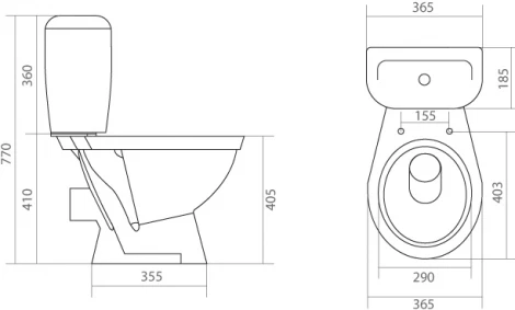 Унитаз-компакт Santek Паллада 1.WH30.2.376