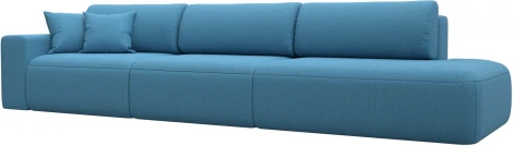 Диван прямой Лига-036 НПБ Модерн Лонг подлокотник слева Лига Диванов (Рогожка) арт.124746L