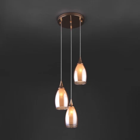 Подвесной светильник Eurosvet Cosmic 50085/3 золото (220V, на проводе)