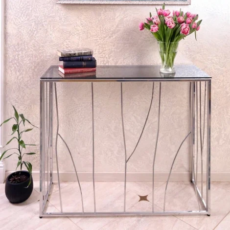 Консольный стол AllConsoles 1021-CS grey серебряный