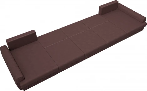 Диван П-образный Лига-057 НПБ МегаЛонг Лига Диванов (Замша) арт.129370