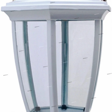 Подвес уличный Horoz Leylak, 1 плафон, белый с прозрачным