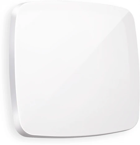 Лицевая панель Ambrella Volt OMEGA (Белый глянец) для 1-клавишных выключателей QUANT OP1010