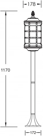 Наземный фонарь Oasis Light BARSELONA 81206 SB1 Gb