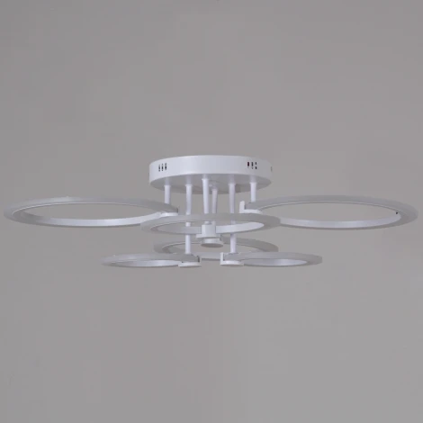 Потолочная люстра светодиодная на штанге с пультом регулировкой яркости и цветовой температуры Reluce 09503-0.3-06 WH (220V)