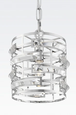 Подвесной светильник Maytoni Frontera MOD067PL-01CH (220V, хрусталь, на цепи, круглые)