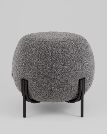 Пуф Флик new ткань букле тёмно-серый Stool Group арт.УТ000040001