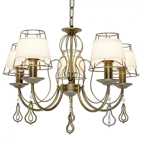 Подвесная люстра Максисвет Текстиль 2-6576-5-BKS E14