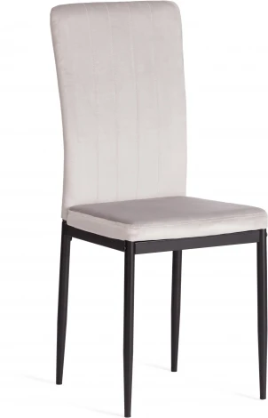 Стул VERTER (mod. 37-1) / 1 шт. в упаковке (Металл,Вельвет /Светло-серый,Черный)