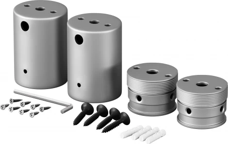 Набор для двухстороннего накладного монтажа Nemo D18 серебро Maytoni Круглый 360° 201153